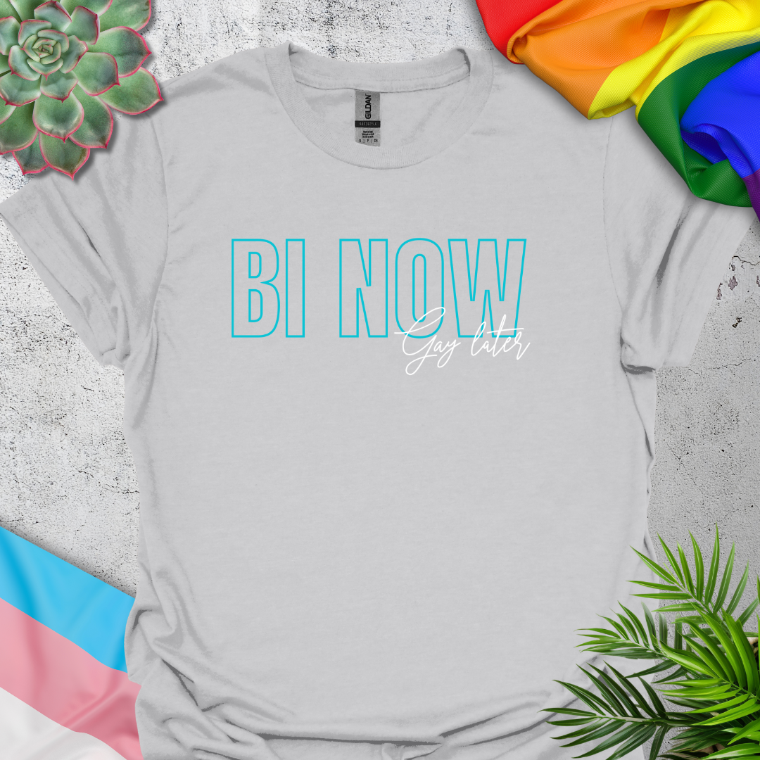 Bi Now, Gay Later (blue)