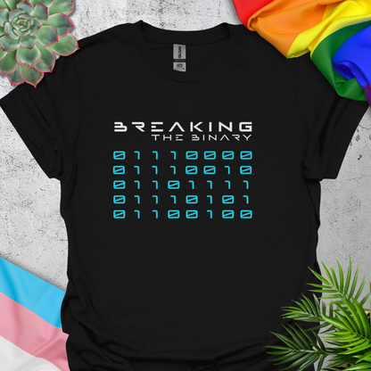 Breaking The Binary (Proud in binary code) (blue)