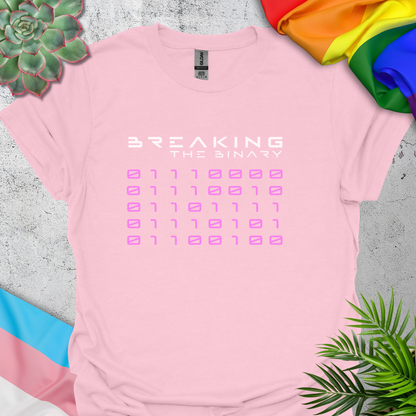 Breaking The Binary (Proud in binary code) (pink)