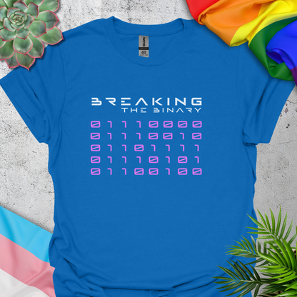 Breaking The Binary (Proud in binary code) (pink)