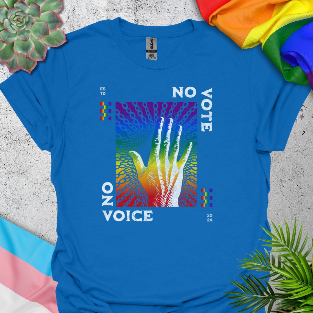 No Vote No Voice (rainbow)